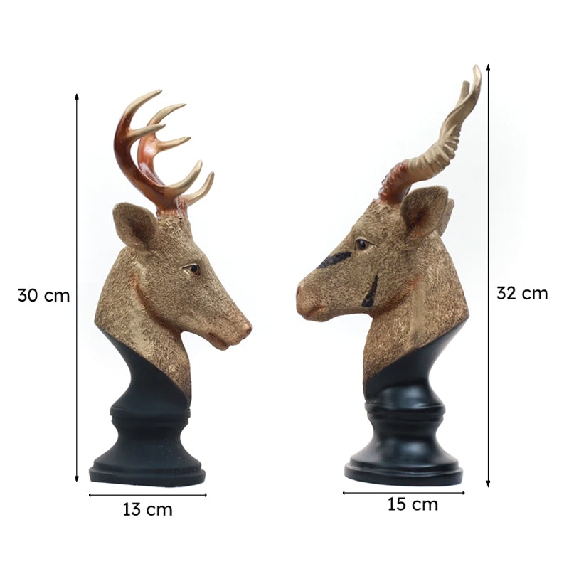Deer Dream Showpiece - Set Of Two media 6