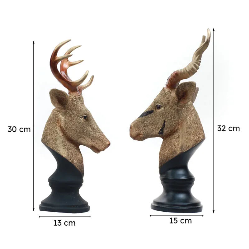 Deer Dream Showpiece - Set Of Two media 6