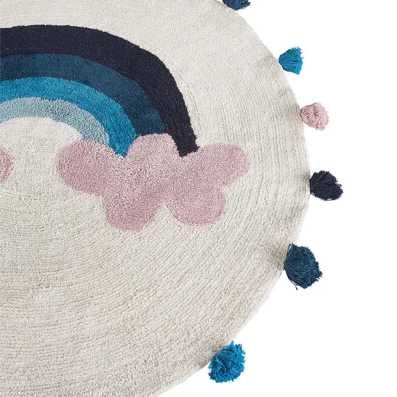 Arc Azure Tufted Cotton Area Rug media 6