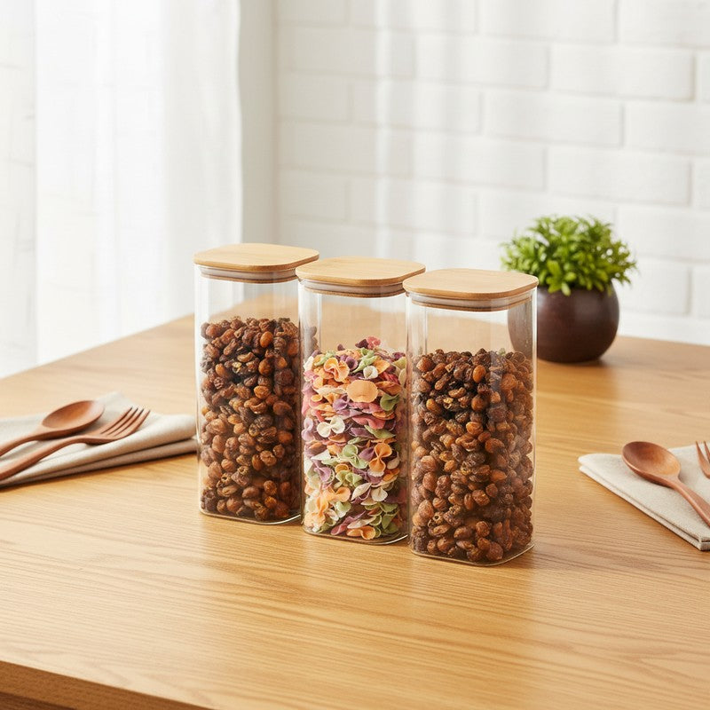Boxly Glass Jar(1000 mL Each) - Set Of Three media 3