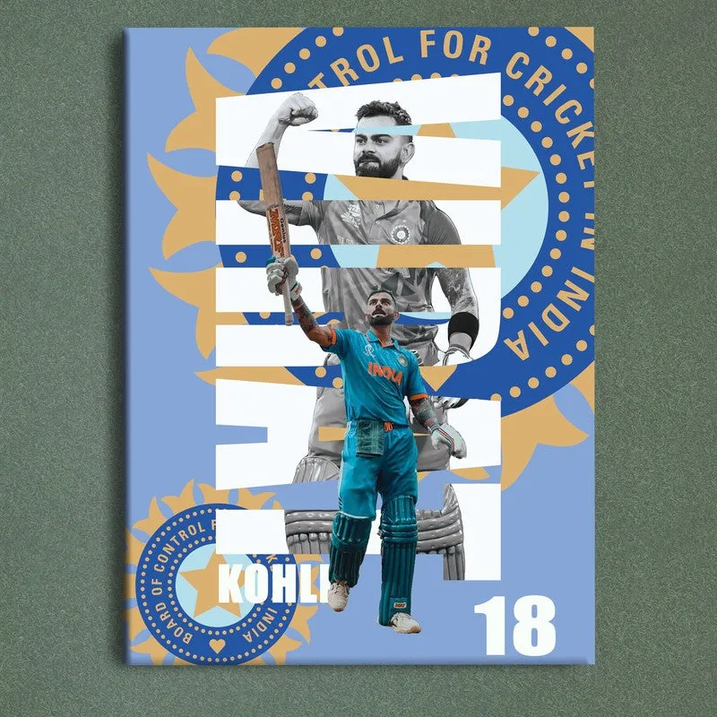Virat Kohl Canvas Wall Art media 4