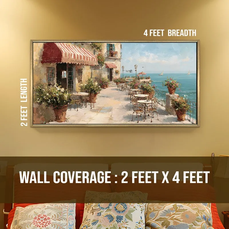 Harbor Light Canvas Wall Painting With Frame media 9