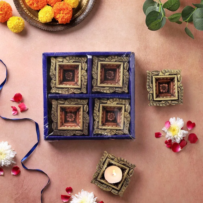 Swastik Diya - Set Of Eight media 6