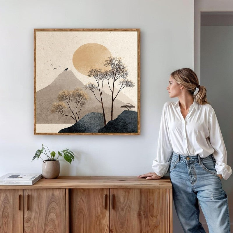 Misty Hills Canvas Wall Art With Frame media 6