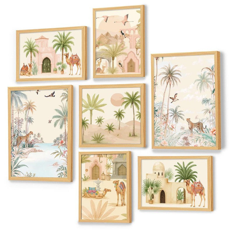 Tropical Wall Art - Set of Seven media 4