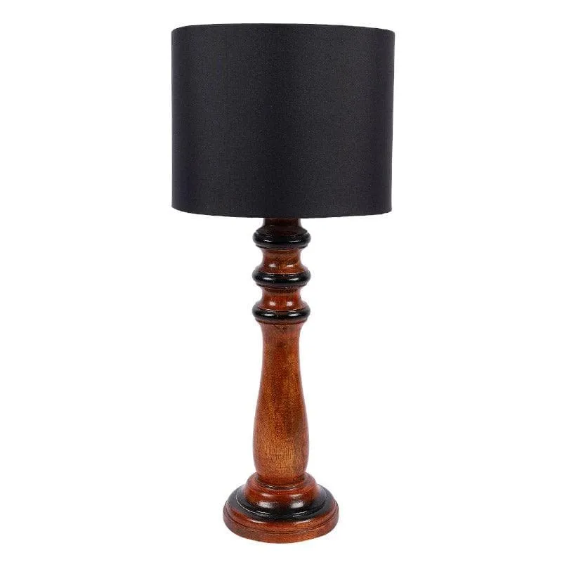 Blace Rene Fabric Table Lamp - Black,Brown media 4