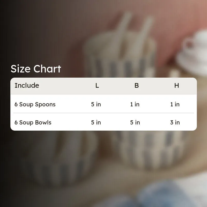 Ceramic Soup Bowls (Grey,White/400 mL Each) - Twelve Piece Set media 5
