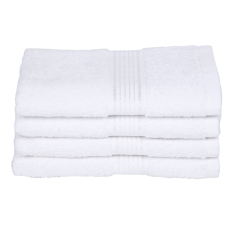 Eva Quick Dry Hand Towel (White) - Set Of Four media 4