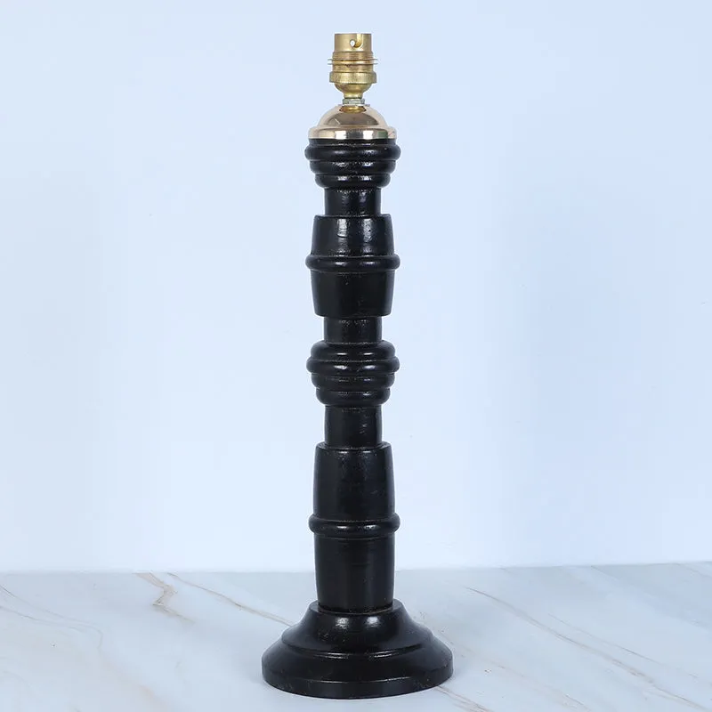 Lumikko Kente Printed Mango Wood Table Lamp - Multicolor media 5