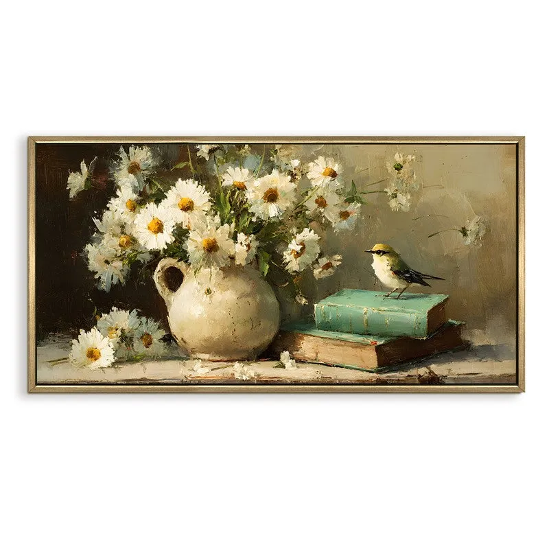 Blooming Grace Canvas Wall Painting With Frame media 3