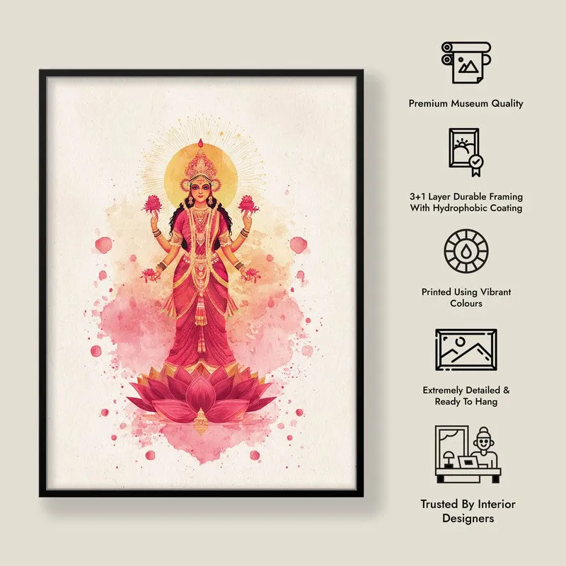 Shri Mahalaxmi Devi Divine Archival Paper Wall Art media 8