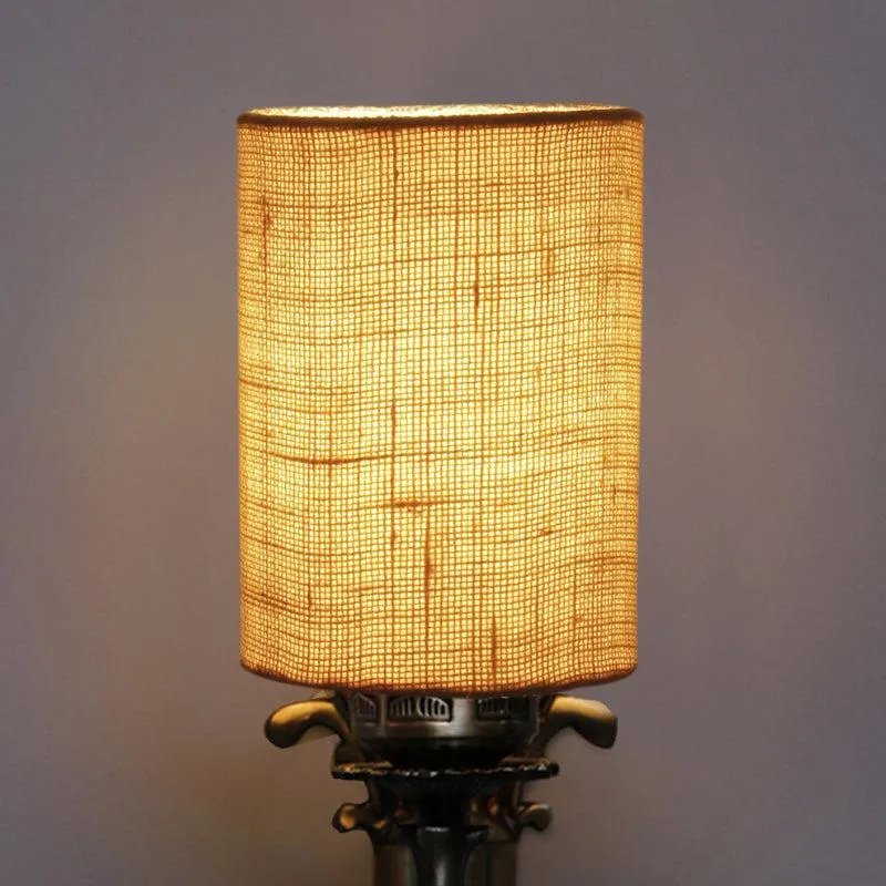 Vista Edrel Cylindrical Fabric & Metal Wall Lamp - White media 4
