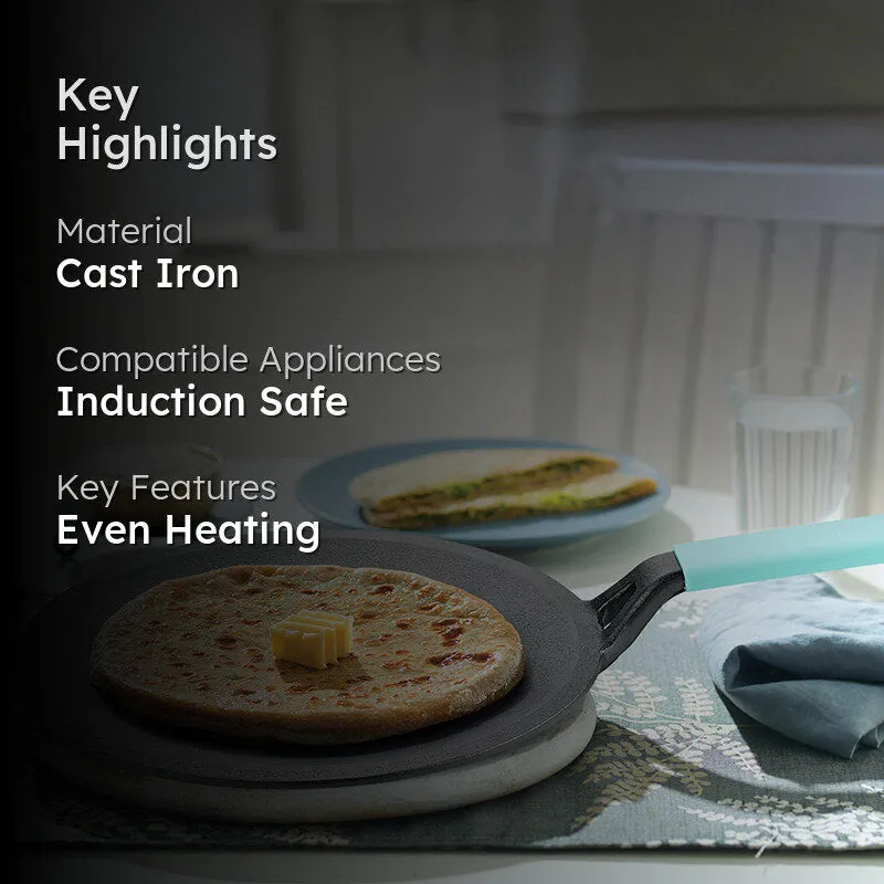 Bergner Arden Induction Safe Cast Iron Tawa - 26 cm media 2