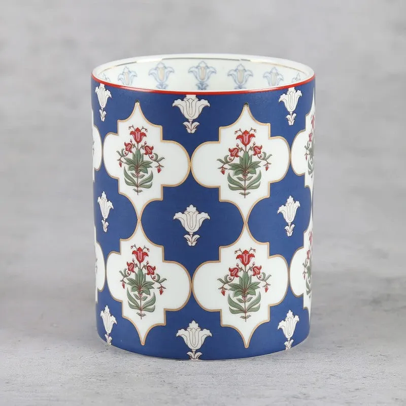 India Circus Blue Lattice Treasures Mug (360 mL Each) - Set Of Two media 5