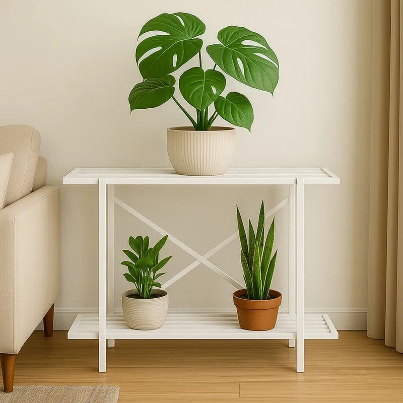 Verdex Metal Planter Stand - White media 4