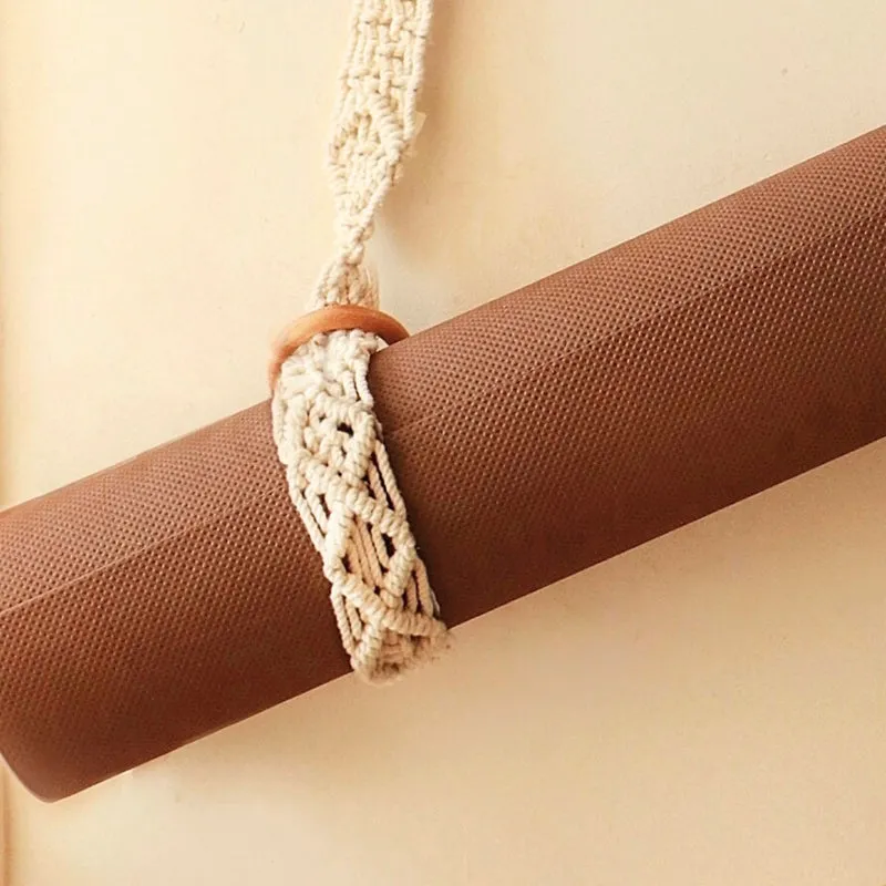 Gypsy Loop Macrame Yoga Mat Strap media 3