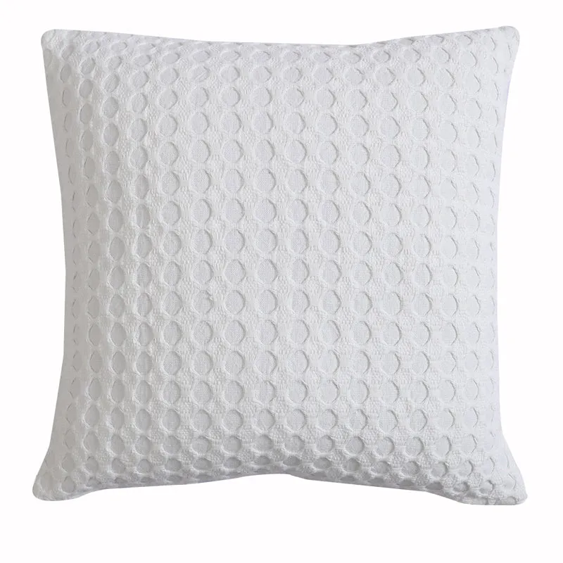 Tender Loom Knitted Cotton Throw (White) - Two Piece Set media 4