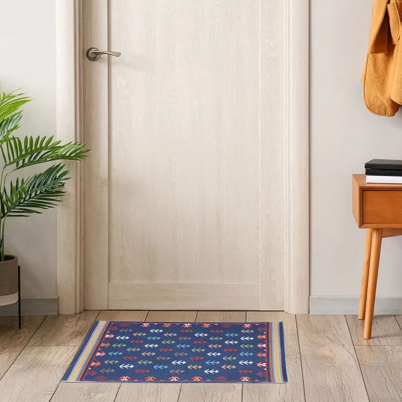 Zerra Cotton Door Mats - Blue media 5