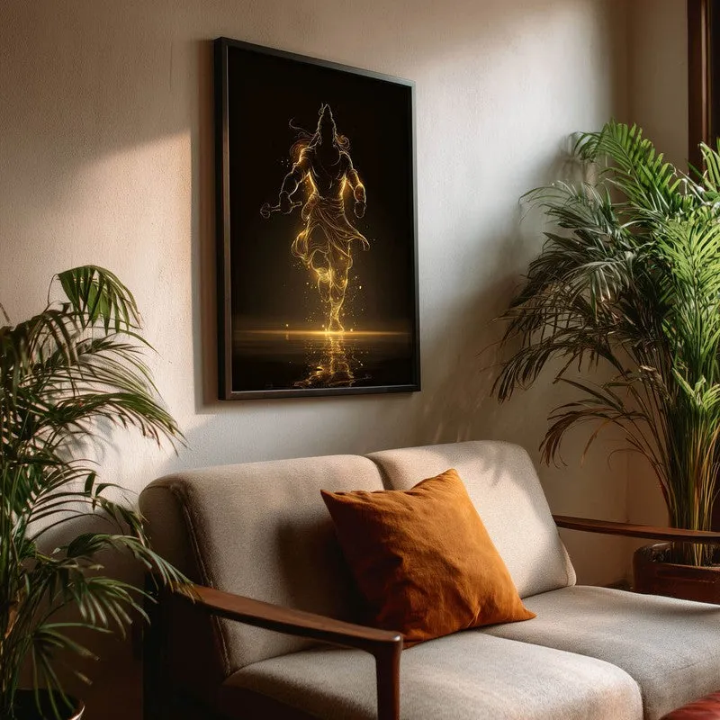 Golden Aura Mahadev Archival Paper Wall Art media 3
