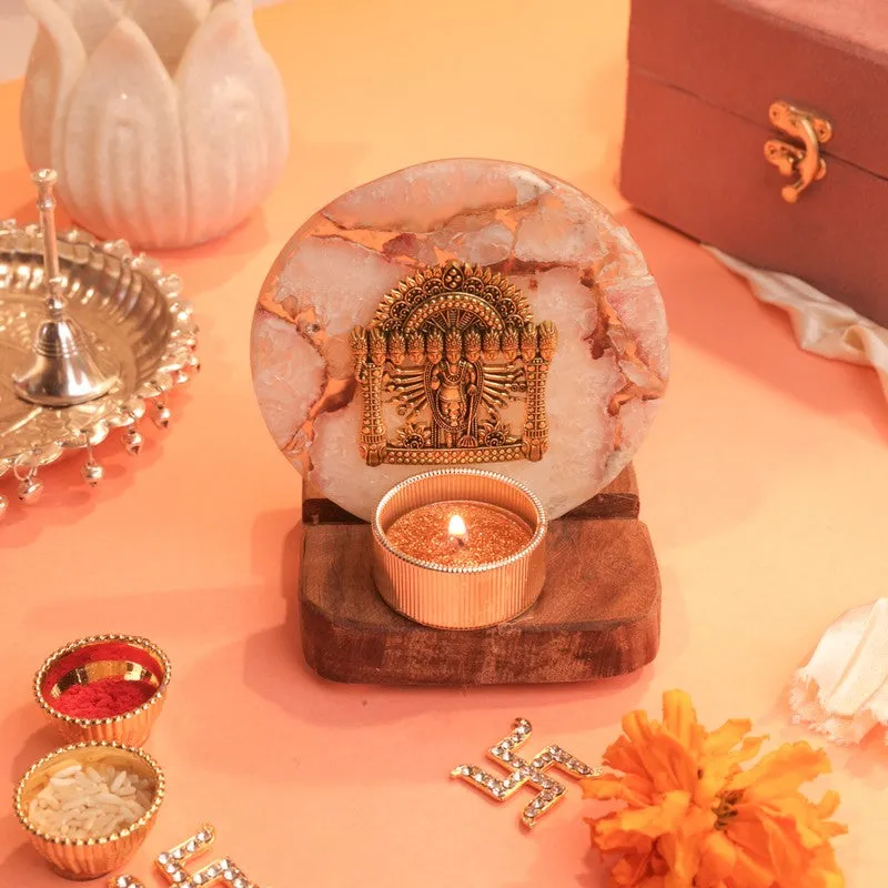 Divine Radiance Lord Narayan Tealight Candle Holder media 4
