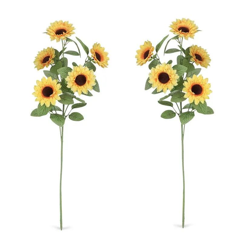 Artificial Sunflower Stick - Set Of Two media 5