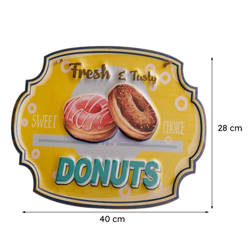 Fresh & Tasty Donuts Metal Wall Accent media 4