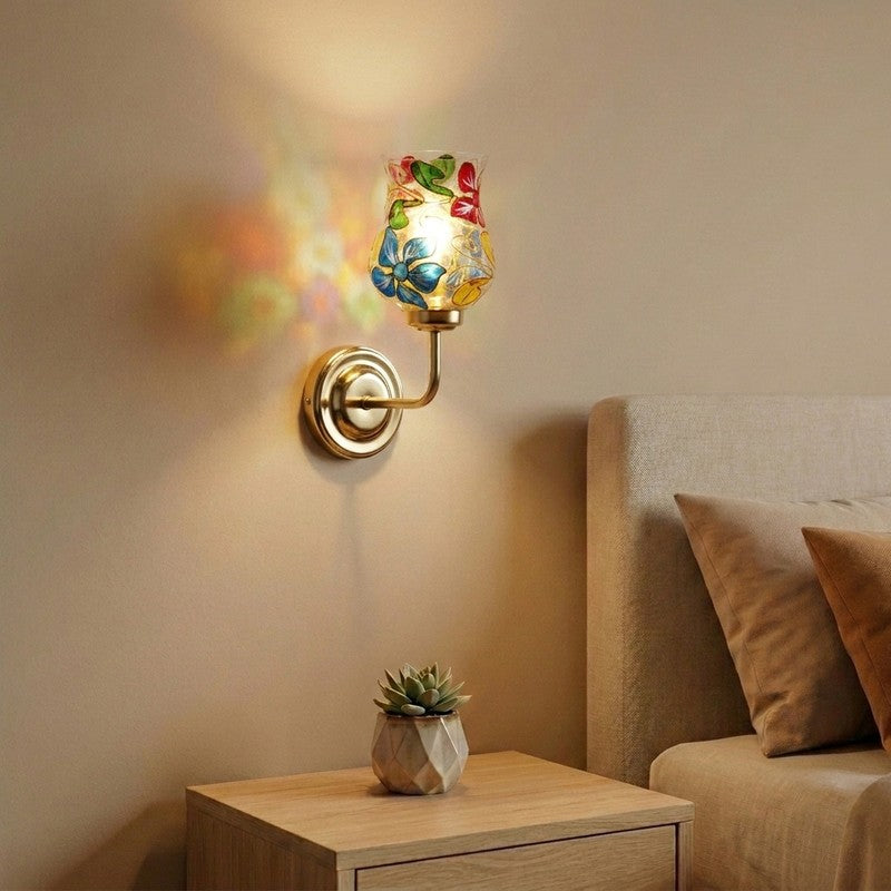 MosaicBloom Petal Harmony Glass Wall Lamp