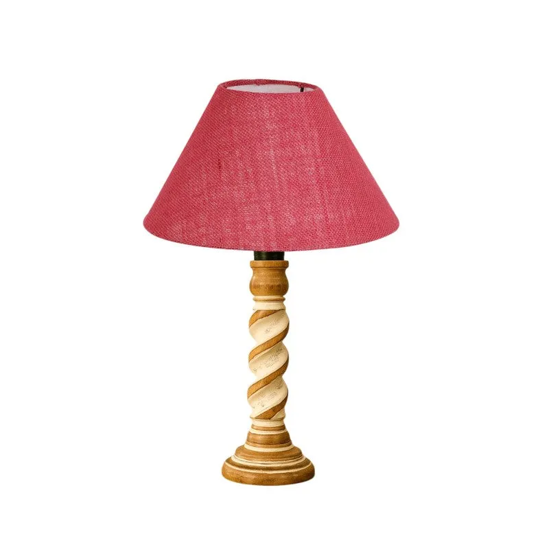 Modera Zyve Wooden Table Lamp - Pink media 5