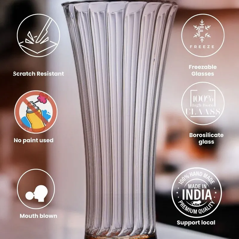 Aurora Shine Beer Glasses (320 mL) - Set Of Four media 5