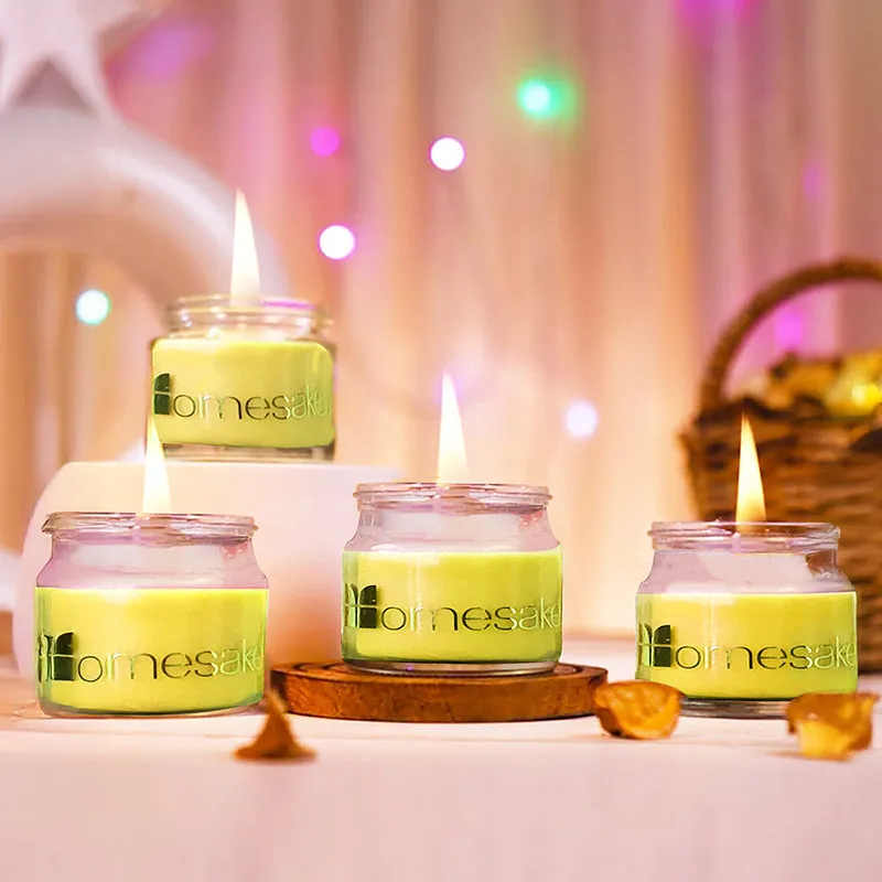 Geode Scented Candle (Lemongrass) - Set Of Four media 1