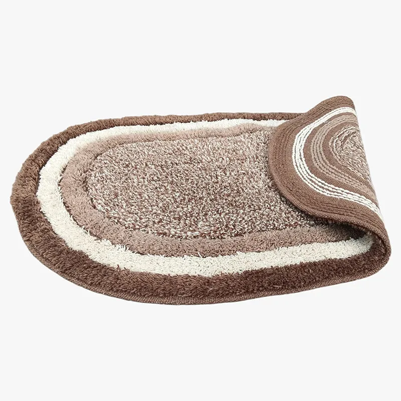 Trenza Cotton Bath Mat - Brown media 4