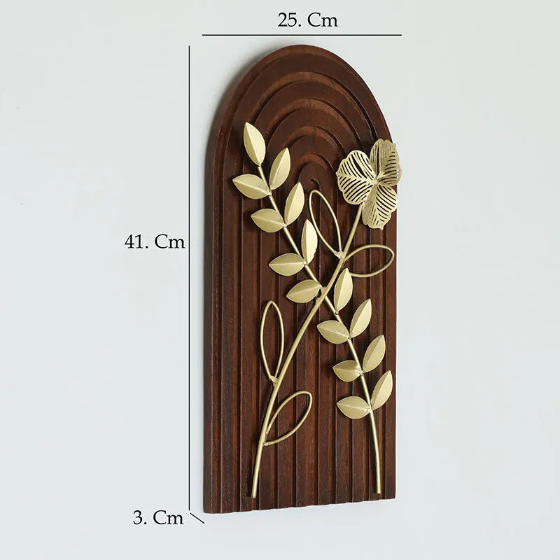 Michle Floral Metal & Wood Wall Accent media 5