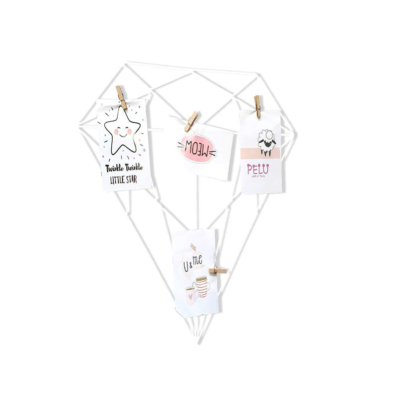 Pavé Diamond Metal Photo Frame - White media 3