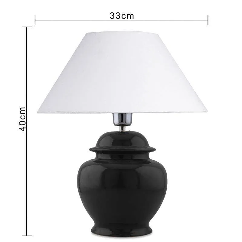 Luminara Luxe Ceramic Table Lamp (White) - Set of Two media 6