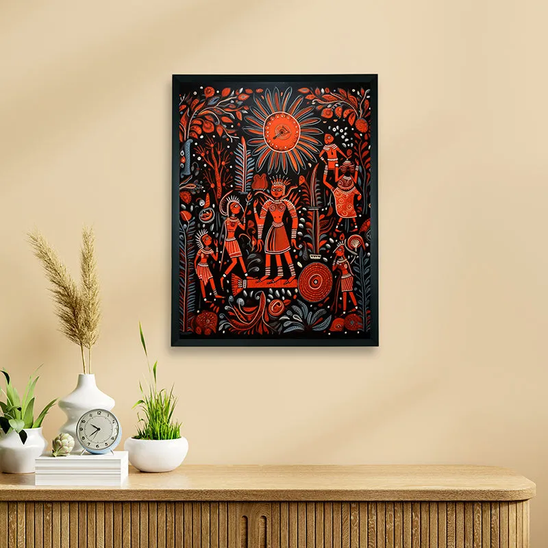 Tribe Ceremony Canvas Wall Art media 1