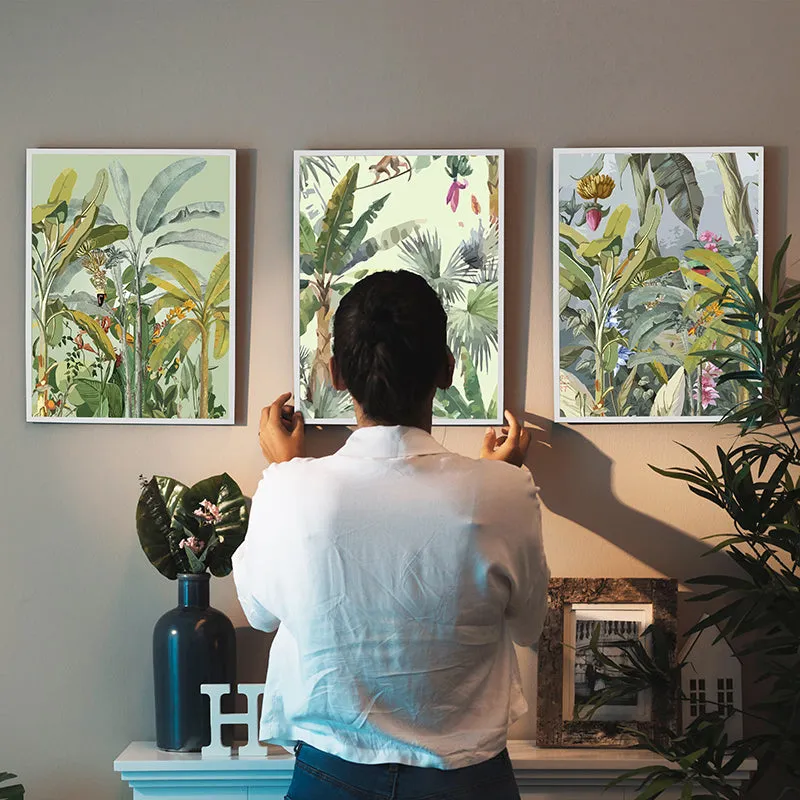 Jungle Rule Wall Painting - Set of Three media 3