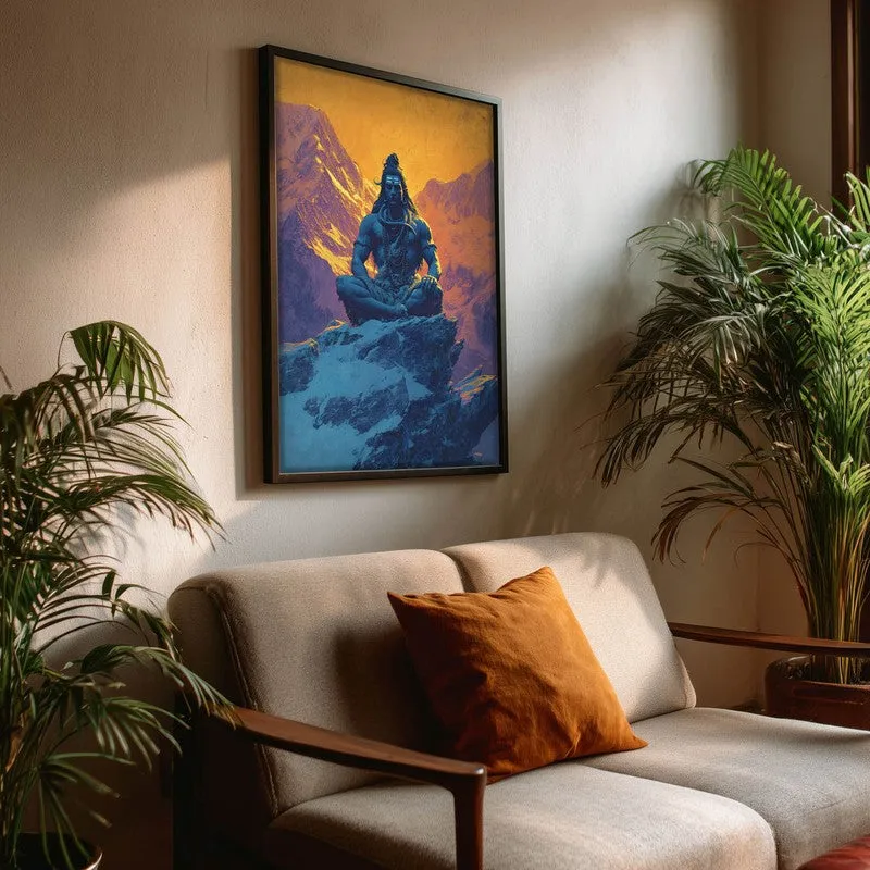 Lord Shiva Meditating II Archival Paper Wall Art media 3