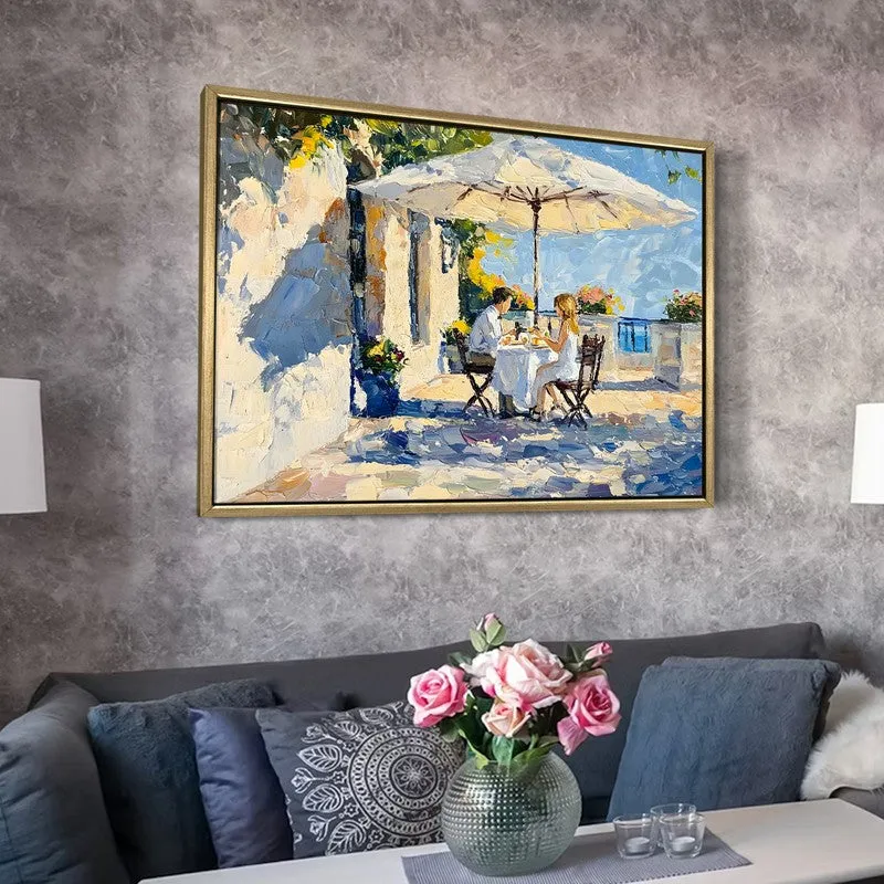 Coastal Brunch Canvas Wall Painting With Frame media 6