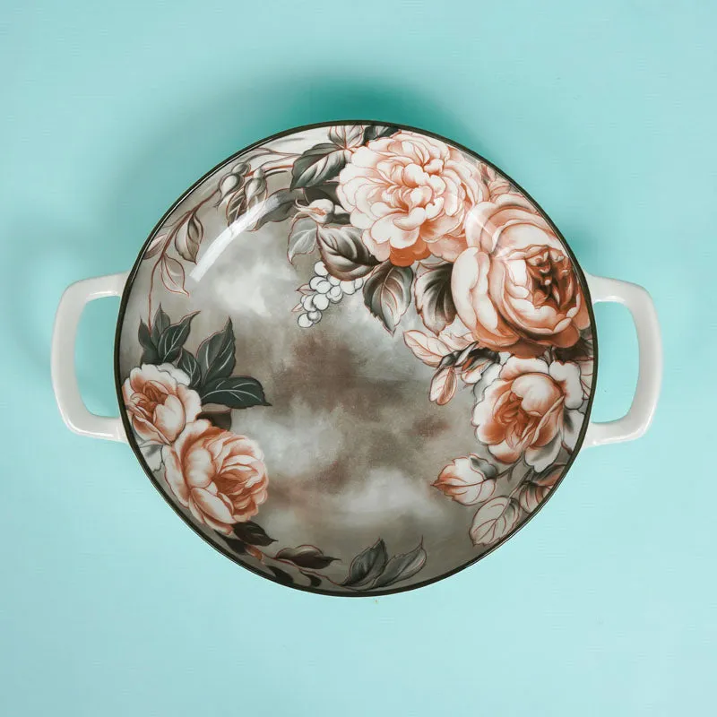 Maduva Floral Porcelain Platter - Set of Two media 7