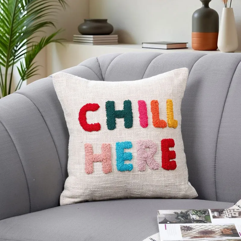 Chill Here Tufted Cushion Cover Set - Set Of Two media 4