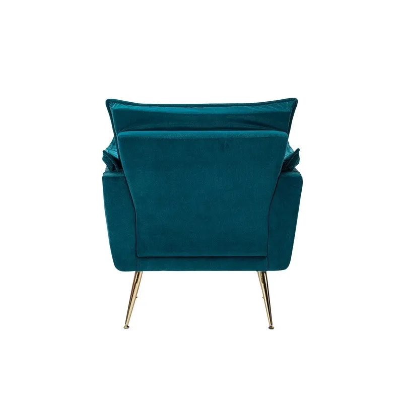 Contura Neem Wood Accent Chair - Blue media 7
