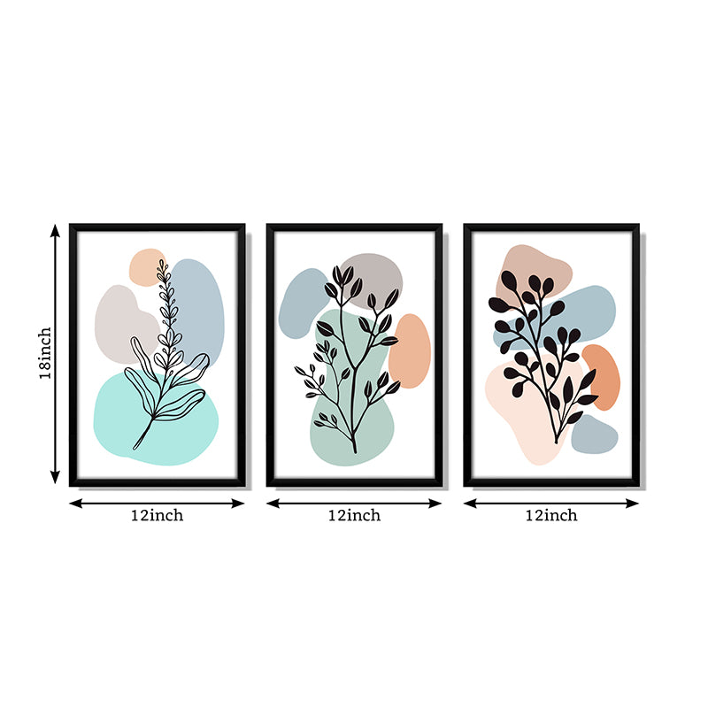 Geophytes In Color Wall Art With Frame - Set Of Three media 7