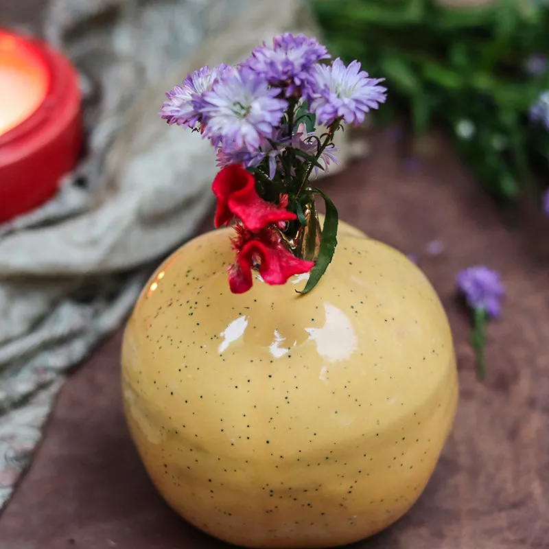 Pomegranate Ceramic Vase - Yellow media 4