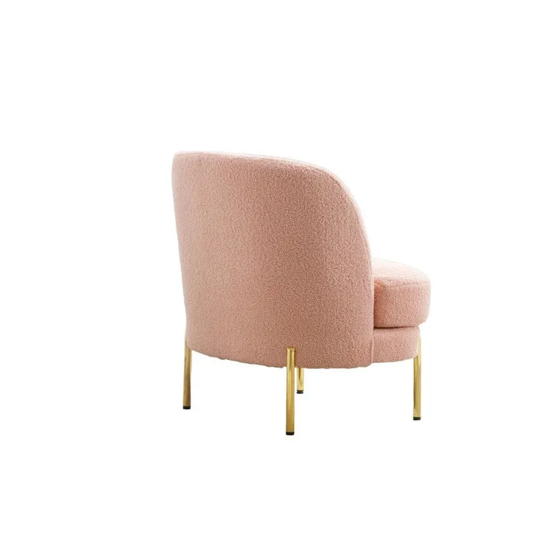 Calyra Neem Wood Accent Chair - Pink media 6
