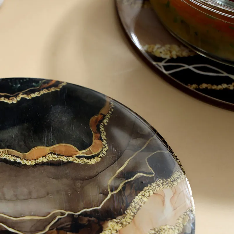 Opal Earth Enamel Coated Trivet - Set Of Two media 4