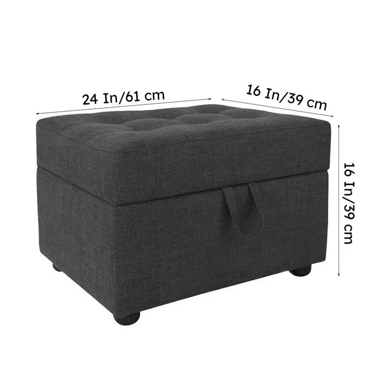 Virexo Comza Ottoman - Grey media 9
