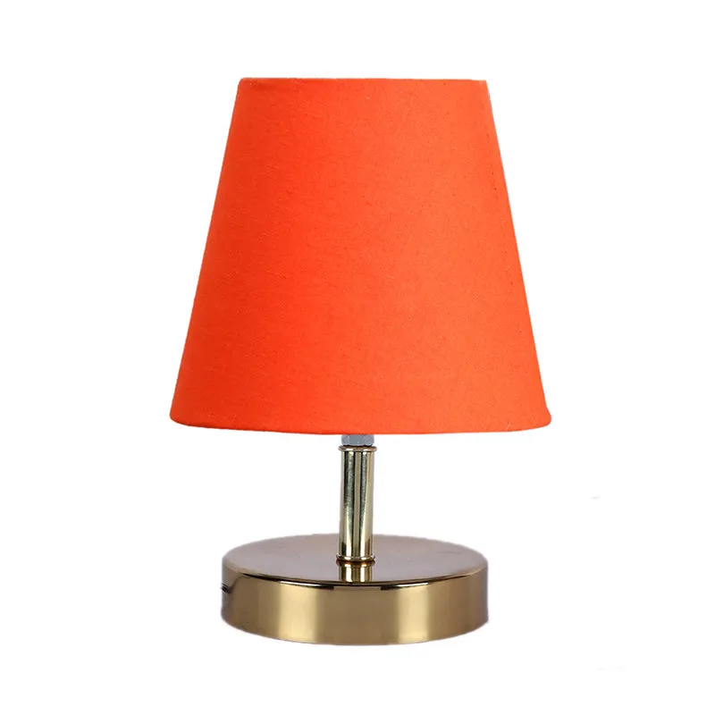 Alba Fabric Table Lamp - Orange,Gold media 4