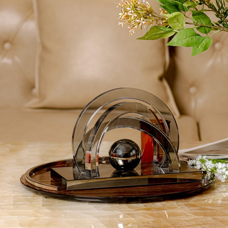 Lumora Stereo Crystal Showpiece