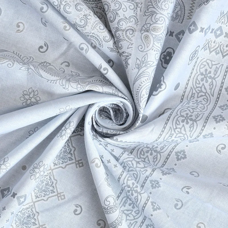 Mathieu Cotton Bedsheet (Grey) - 210 TC media 5