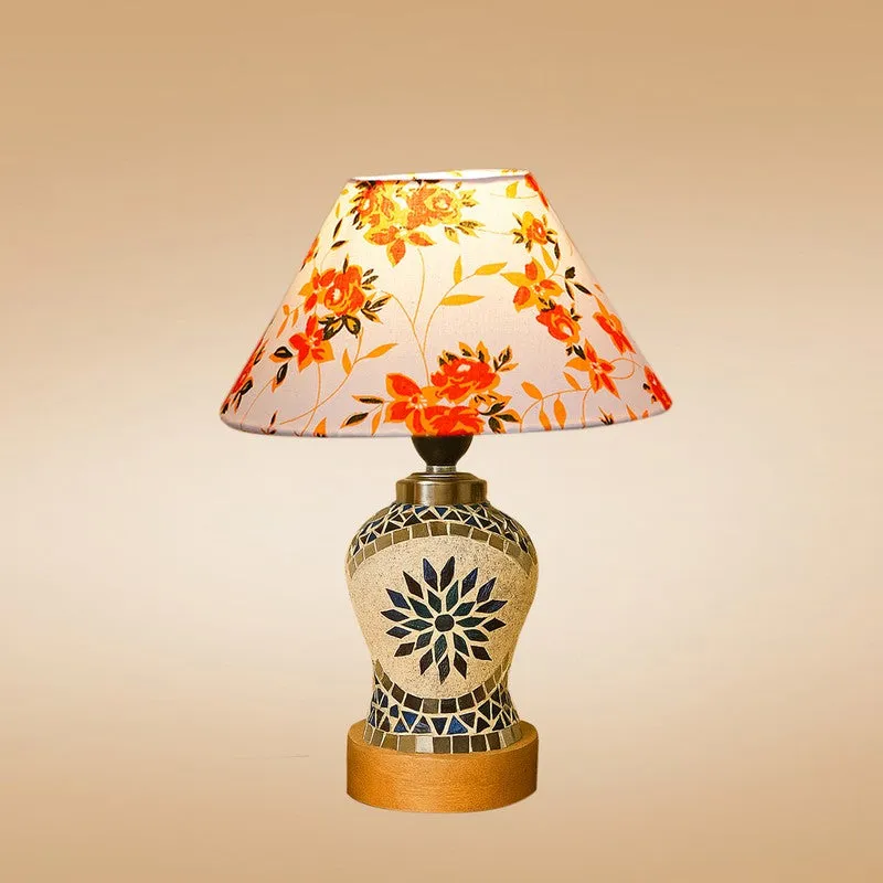 Floranira Fleur Cone Wooden Table Lamp - Multicolor media 6